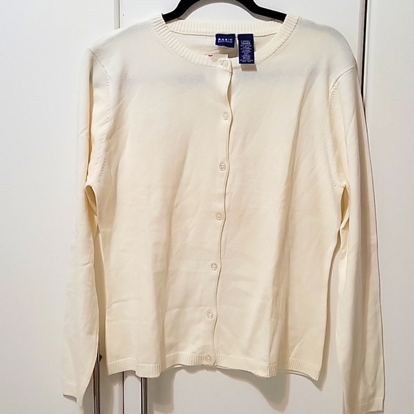 Basic women's button down sweater - Picture 1 of 7